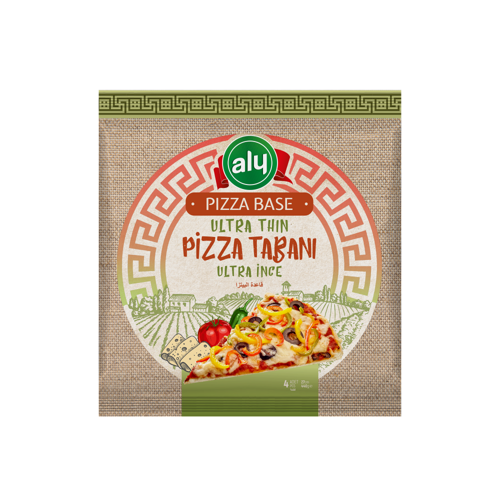 Aly Ultra Thin Pizza Base 27 cm 4 Pcs 440g	 | Aly Foods